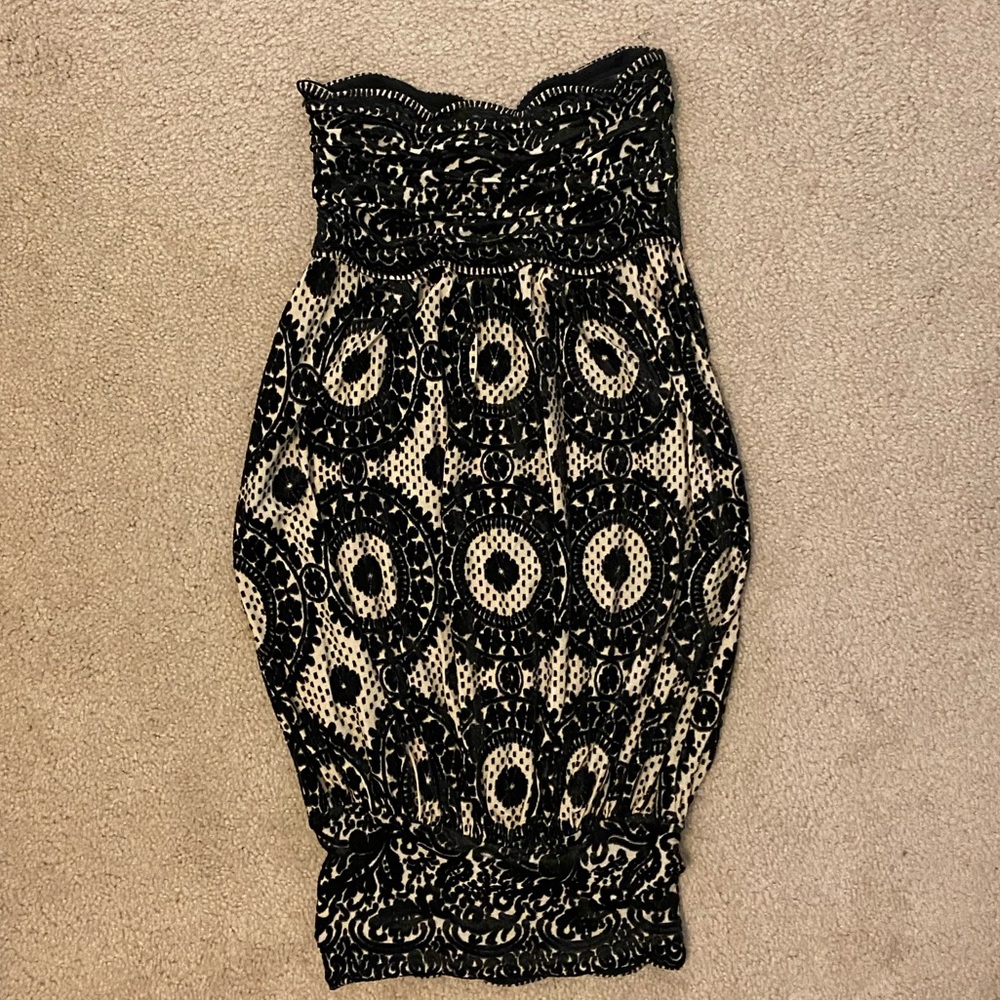 Diane Von Furstenberg Marcella Black Lace Dress 4 - Picture 4 of 7